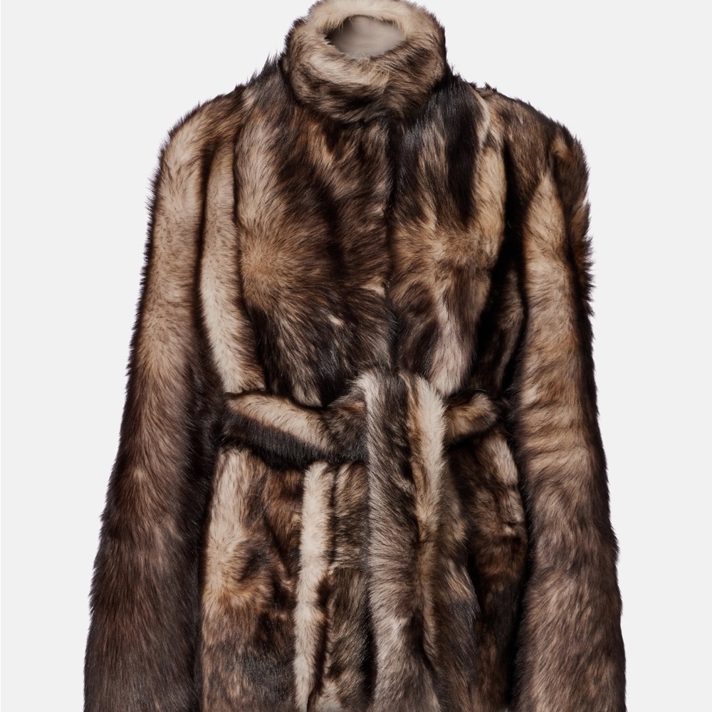 Nour Hammour Paris Elsa Shearling Fur Coat